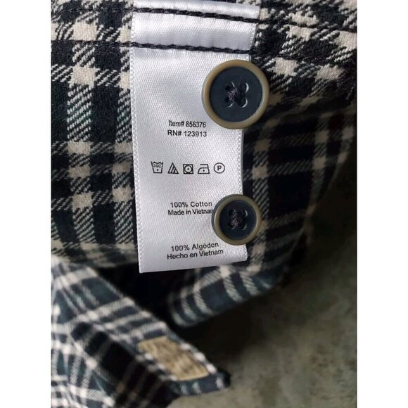 Jachs Button Up Long Sleeve Mens Sz XLT Flannel Shirt Plaid Heavyweight Outdoor - Picture 10 of 11